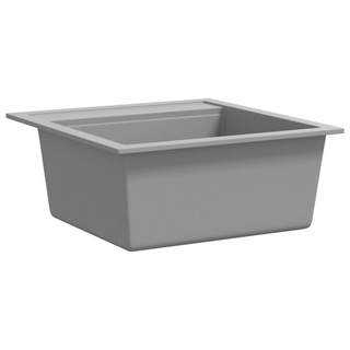 vidaXL Granite Kitchen Sink Single Basin Grey - Giant Lobelia