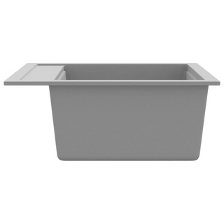 vidaXL Granite Kitchen Sink Single Basin Grey - Giant Lobelia