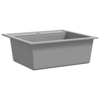 vidaXL Granite Kitchen Sink Single Basin Grey - Giant Lobelia