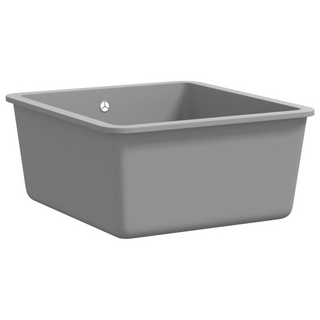 vidaXL Granite Kitchen Sink Single Basin Grey - Giant Lobelia