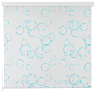 vidaXL Shower Roller Blind 160x240 cm Bubble - Giant Lobelia