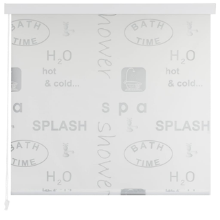 vidaXL Shower Roller Blind 160x240 cm Splash - Giant Lobelia