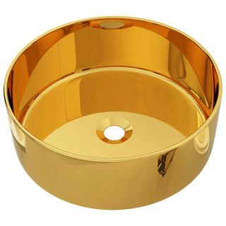 vidaXL Wash Basin 40x15 cm Ceramic Gold - Giant Lobelia