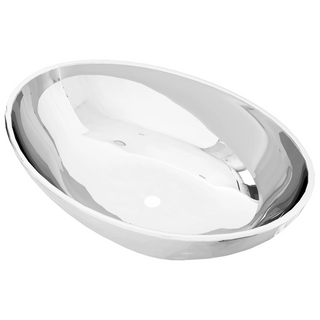 vidaXL Wash Basin 40x33x13.5 cm Ceramic Silver - Giant Lobelia