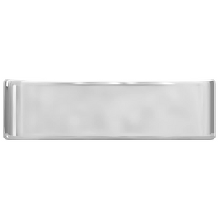 Wash Basin with Faucet Hole 48x37x13.5 cm Ceramic Silver - Giant Lobelia