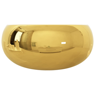 vidaXL Wash Basin 40x15 cm Ceramic Gold - Giant Lobelia