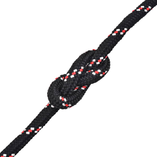 vidaXL Marine Rope Polypropylene 6 mm 500 m Black - Giant Lobelia