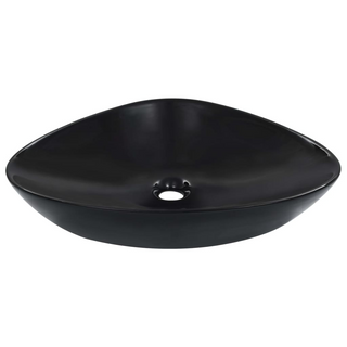 Wash Basin 58.5x39x14 cm Ceramic Black - Giant Lobelia