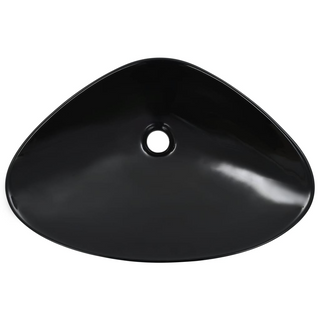 Wash Basin 58.5x39x14 cm Ceramic Black - Giant Lobelia