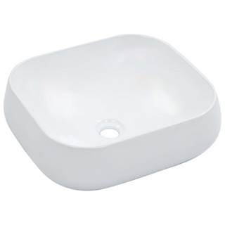 Wash Basin 44.5x39.5x14.5 cm Ceramic White - Giant Lobelia