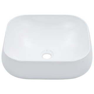 Wash Basin 44.5x39.5x14.5 cm Ceramic White - Giant Lobelia