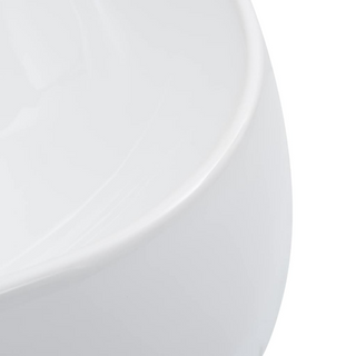 Wash Basin 44.5x39.5x14.5 cm Ceramic White - Giant Lobelia