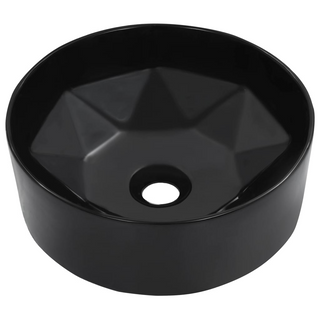 vidaXL Wash Basin 36x14 cm Ceramic Black - Giant Lobelia