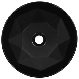 vidaXL Wash Basin 36x14 cm Ceramic Black - Giant Lobelia