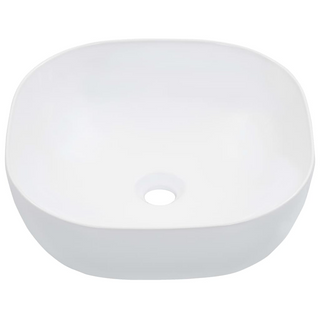 Wash Basin 42.5x42.5x14.5 cm Ceramic White - Giant Lobelia