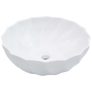 Wash Basin 46x17 cm Ceramic White - Giant Lobelia