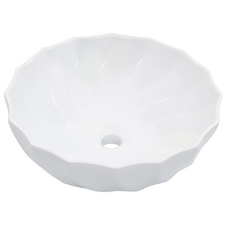 Wash Basin 46x17 cm Ceramic White - Giant Lobelia