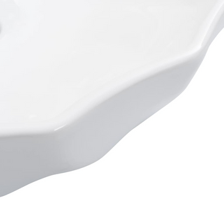 Wash Basin 46x17 cm Ceramic White - Giant Lobelia