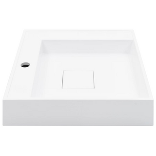 Wash Basin 50x50x12.3 cm Mineral Cast/Marble Cast White - Giant Lobelia