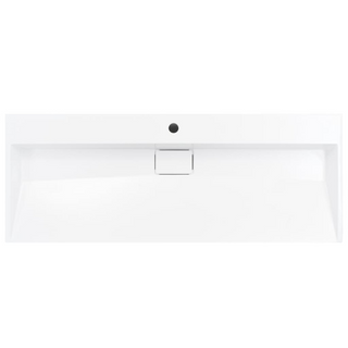 vidaXL Wash Basin 120x46x11 cm Mineral Cast/Marble Cast White - Giant Lobelia