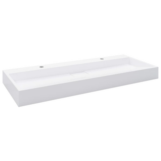 vidaXL Wash Basin 120x46x11 cm Mineral Cast/Marble Cast White - Giant Lobelia