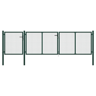 vidaXL Garden Gate Steel 400x75 cm Green - Giant Lobelia