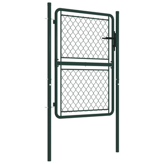 vidaXL Garden Gate Steel 100x150 cm Green - Giant Lobelia