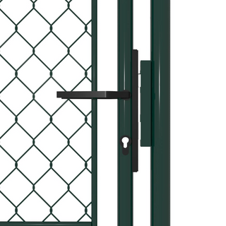 vidaXL Garden Gate Steel 100x150 cm Green - Giant Lobelia