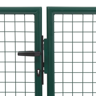 vidaXL Garden Gate Steel 350x75 cm Green - Giant Lobelia