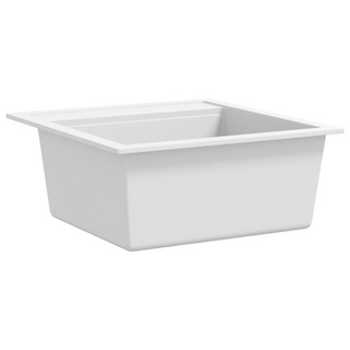 vidaXL Granite Kitchen Sink Single Basin White - Giant Lobelia