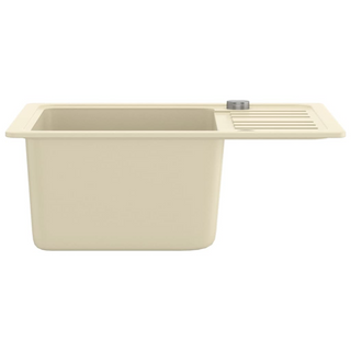 vidaXL Granite Kitchen Sink Single Basin Beige - Giant Lobelia