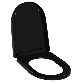 Soft-close Toilet Seat with Quick-release Design Black - Giant Lobelia