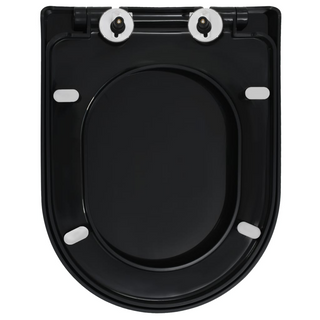 Soft-close Toilet Seat with Quick-release Design Black - Giant Lobelia