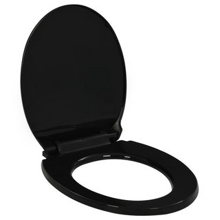 Soft-close Toilet Seat with Quick-release Design Black - Giant Lobelia