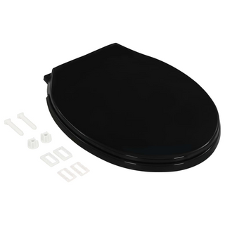 Soft-close Toilet Seat with Quick-release Design Black - Giant Lobelia