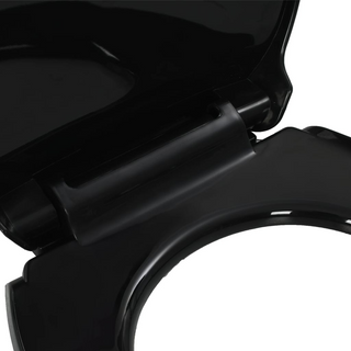 Soft-close Toilet Seat with Quick-release Design Black - Giant Lobelia