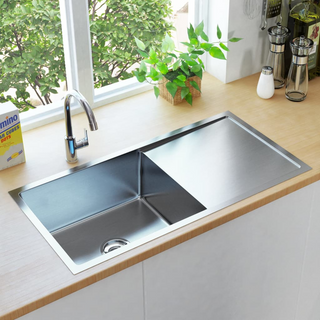 vidaXL Handmade Kitchen Sink Stainless Steel - Giant Lobelia