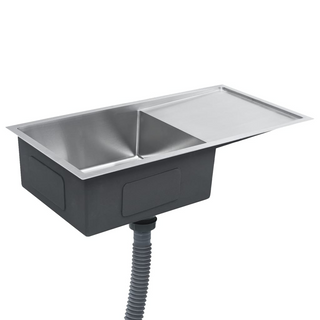 vidaXL Handmade Kitchen Sink Stainless Steel - Giant Lobelia