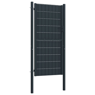 vidaXL Fence Gate PVC and Steel 100x124 cm Anthracite - Giant Lobelia