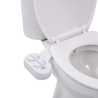 Bidet Toilet Seat Attachment Hot Cold Water Single Nozzle - Giant Lobelia