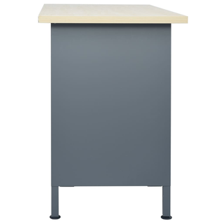 Workbench Black 120x60x85 cm Steel - Giant Lobelia