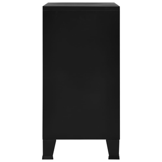 vidaXL Industrial Storage Chest Black 75x40x80 cm Steel - Giant Lobelia