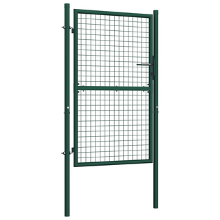 Fence Gate Steel 100x175 cm Green - Giant Lobelia