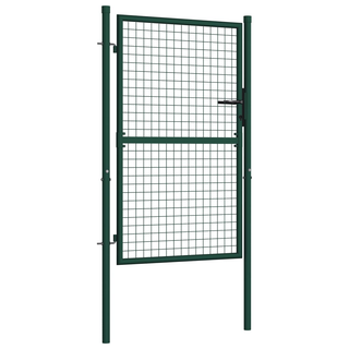 Fence Gate Steel 100x125 cm Green - Giant Lobelia