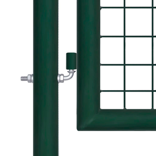 Fence Gate Steel 100x125 cm Green - Giant Lobelia