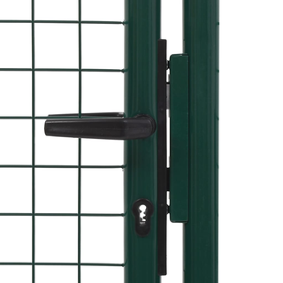 Fence Gate Steel 100x125 cm Green - Giant Lobelia