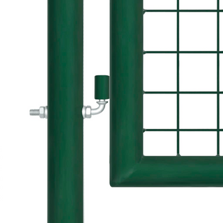 vidaXL Mesh Garden Gate Steel 400x125 cm Green - Giant Lobelia