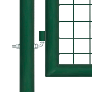 vidaXL Mesh Garden Gate Steel 400x100 cm Green - Giant Lobelia