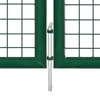 vidaXL Mesh Garden Gate Steel 400x75 cm Green - Giant Lobelia