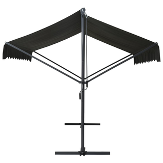 vidaXL Free Standing Awning 300x300 cm Anthracite - Giant Lobelia